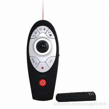 2.4G Wireless Laser Presenter, PC Remote, Mouse Control/Trackball